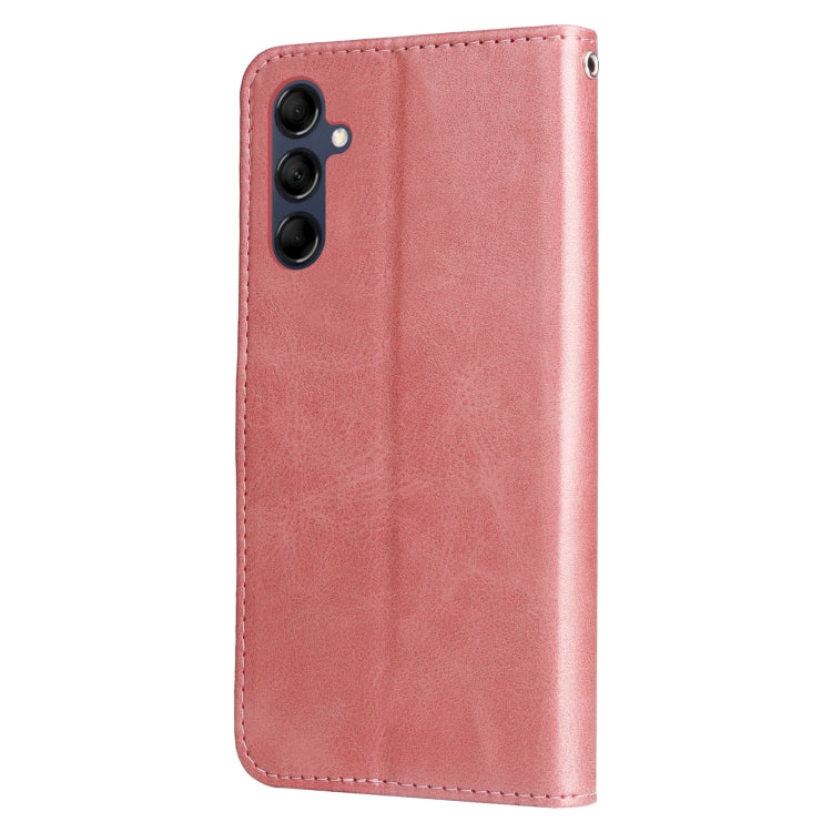 For Samsung Galaxy M14 5G Calf Texture Zipper Leather Phone Case