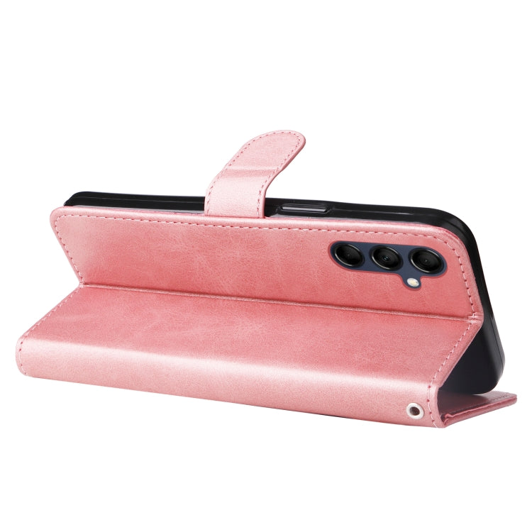 For Samsung Galaxy M14 5G Calf Texture Zipper Leather Phone Case