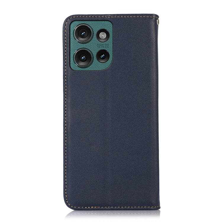 For Motorola Edge 50 Neo KHAZNEH Nappa Top Layer Cowhide Leather Phone Case