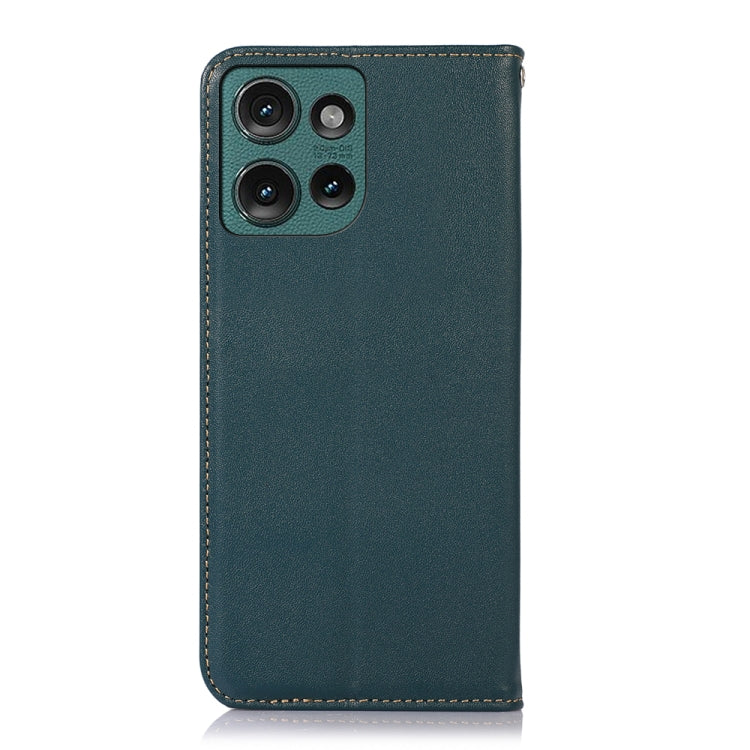 For Motorola Edge 50 Neo KHAZNEH Nappa Top Layer Cowhide Leather Phone Case