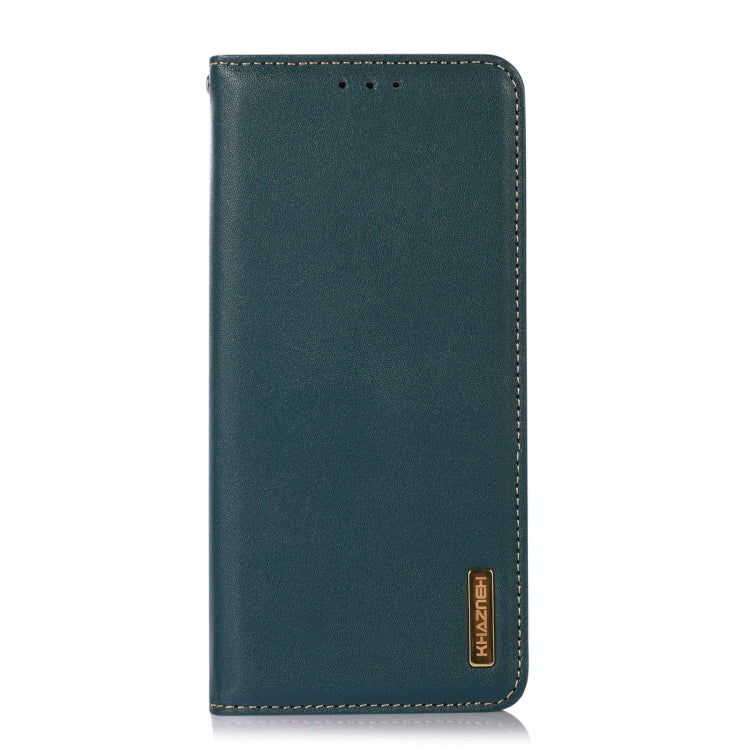 For Motorola Moto G35 KHAZNEH Nappa Top Layer Cowhide Leather Phone Case