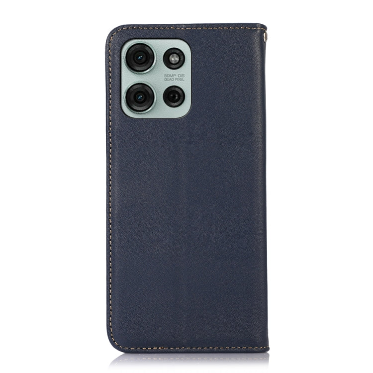 For Motorola Moto G75 5G KHAZNEH Nappa Top Layer Cowhide Leather Phone Case