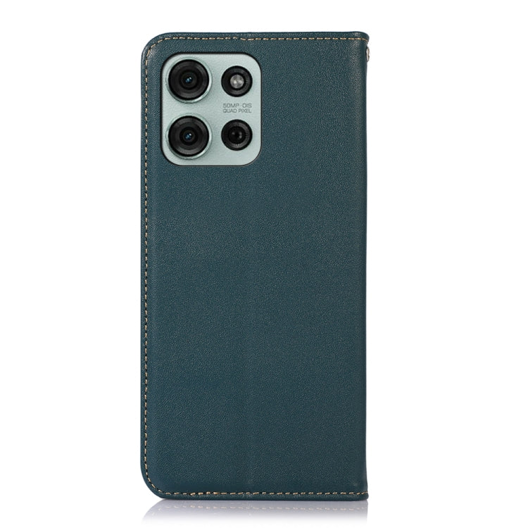 For Motorola Moto G75 5G KHAZNEH Nappa Top Layer Cowhide Leather Phone Case
