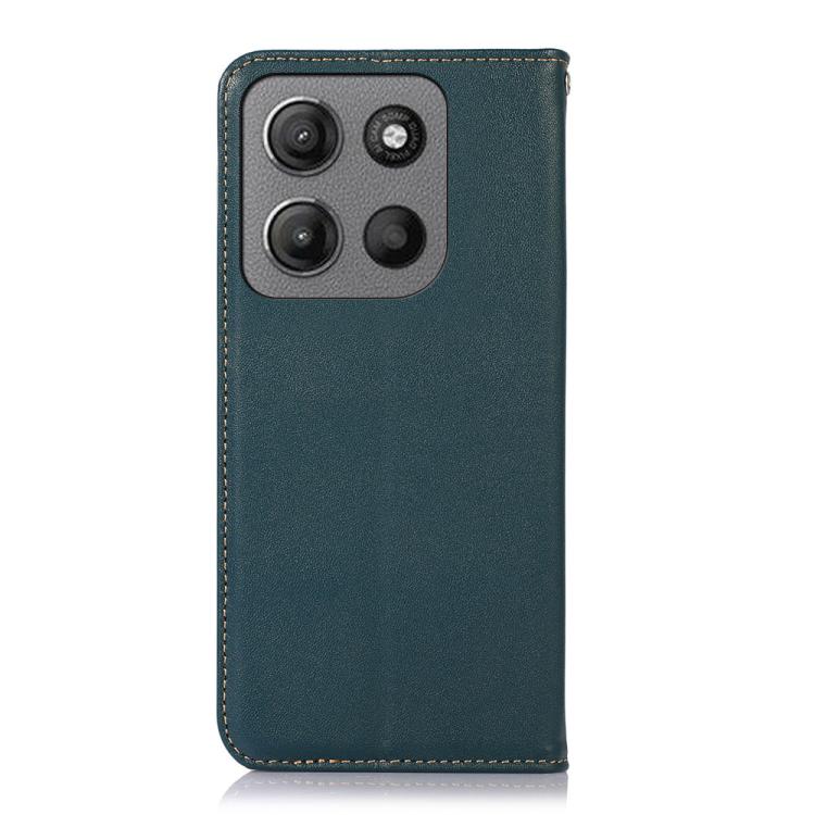 For Motorola Moto G15 4G / G05 KHAZNEH Nappa Top Layer Cowhide Leather Phone Case