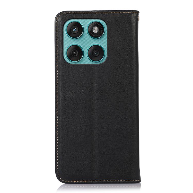 For Motorola Edge 60 Fusion / 60 Pro / 60 KHAZNEH Nappa Top Layer Cowhide Leather Phone Case