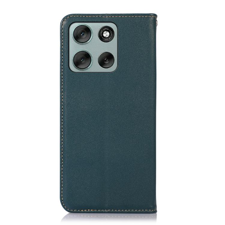 For Motorola Moto G56 5G KHAZNEH Nappa Top Layer Cowhide Leather Phone Case
