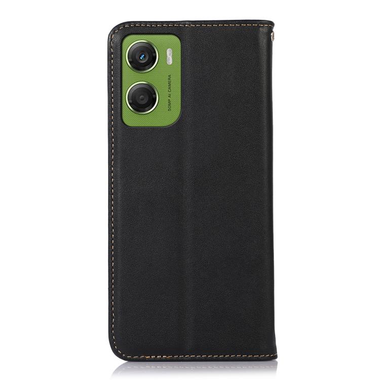 For Motorola Moto G06 4G KHAZNEH Nappa Top Layer Cowhide Leather Phone Case