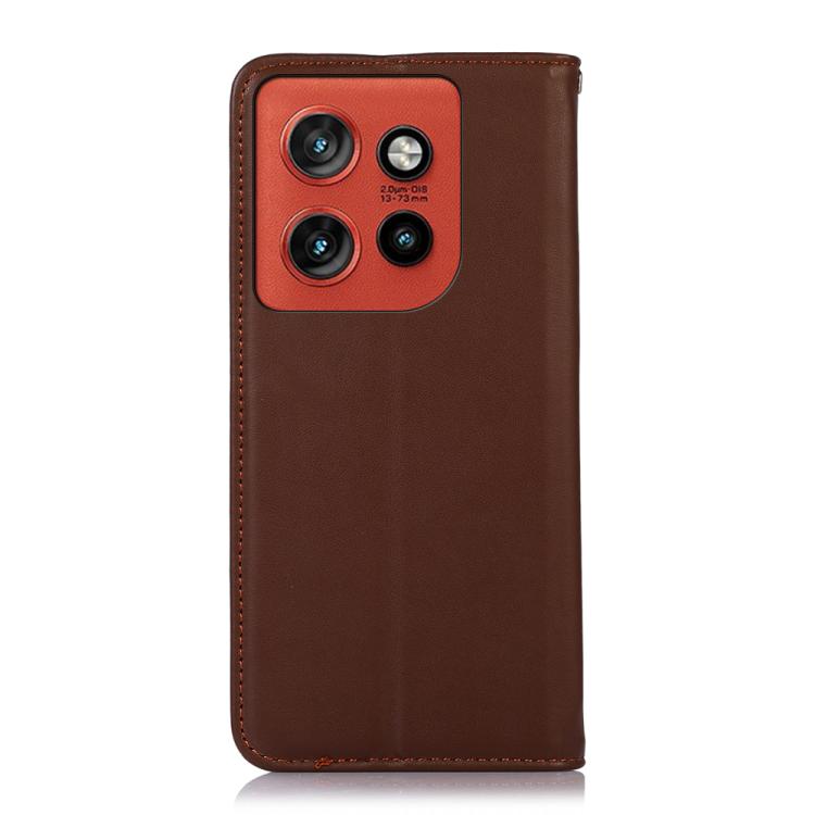 For Motorola Edge 60 Neo 5G KHAZNEH Nappa Top Layer Cowhide Leather Phone Case