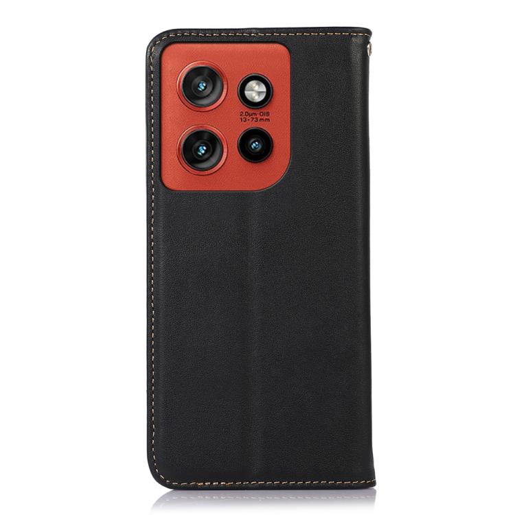 For Motorola Edge 60 Neo 5G KHAZNEH Nappa Top Layer Cowhide Leather Phone Case