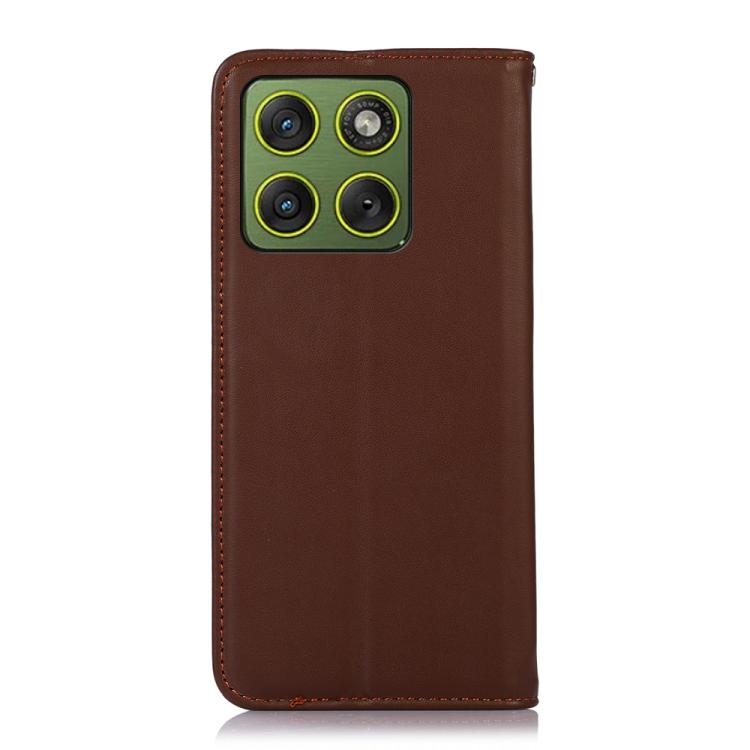 For Motorola Edge 70 5G KHAZNEH Nappa Top Layer Cowhide Leather Phone Case