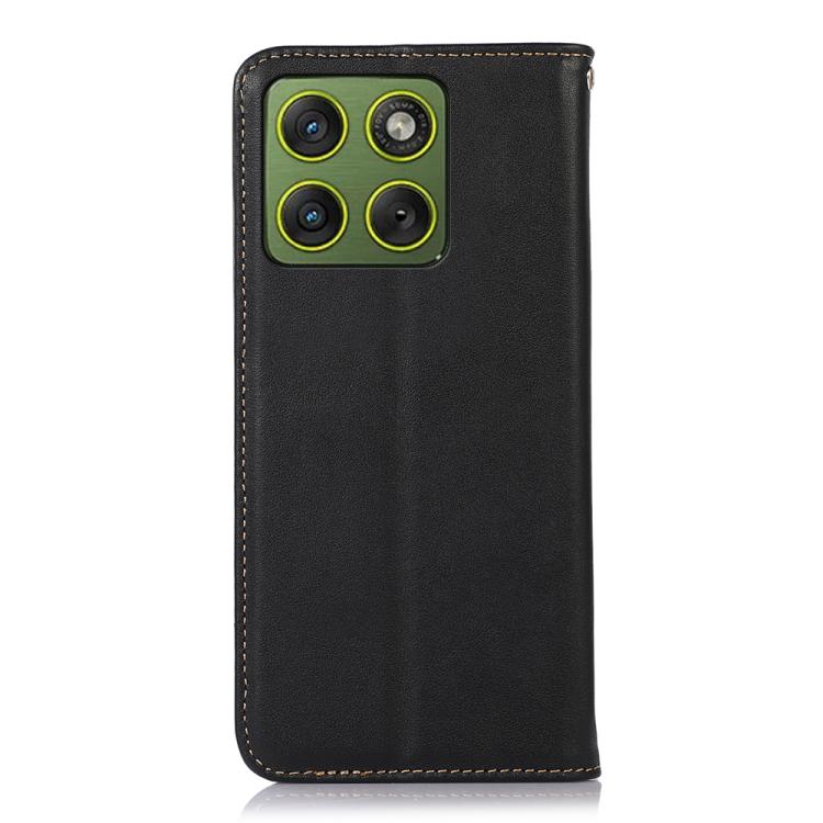For Motorola Edge 70 5G KHAZNEH Nappa Top Layer Cowhide Leather Phone Case