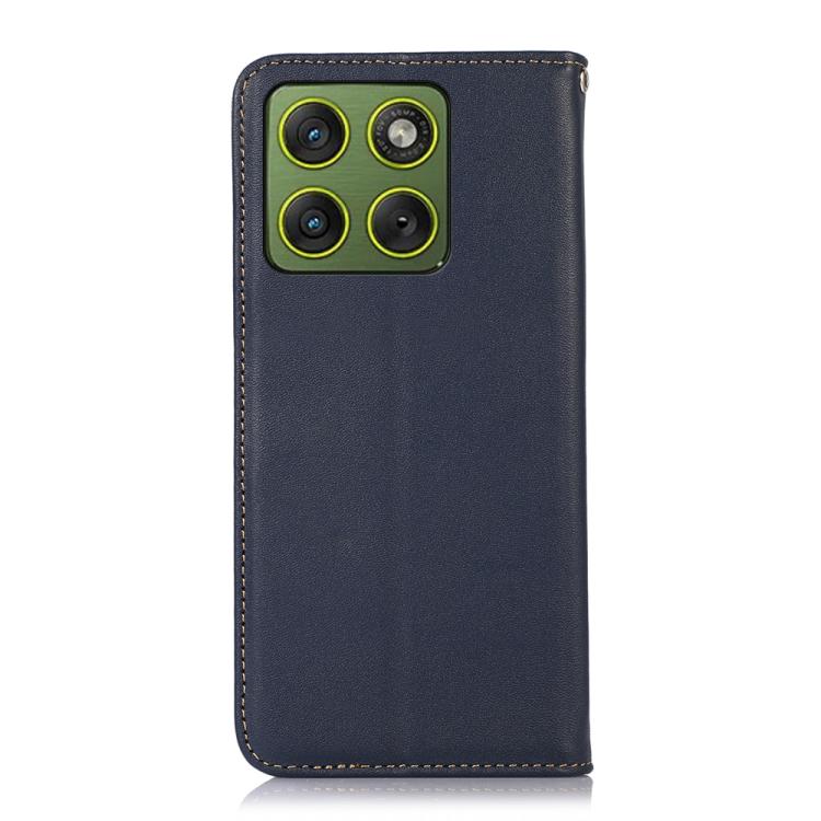 For Motorola Edge 70 5G KHAZNEH Nappa Top Layer Cowhide Leather Phone Case