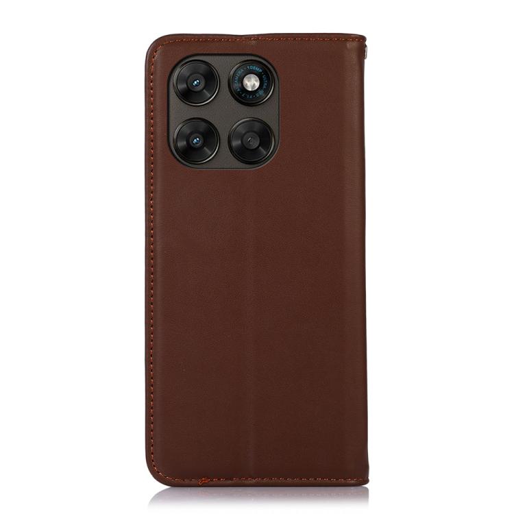 For Motorola Moto G77 5G / G67 5G KHAZNEH Nappa Top Layer Cowhide Leather Phone Case