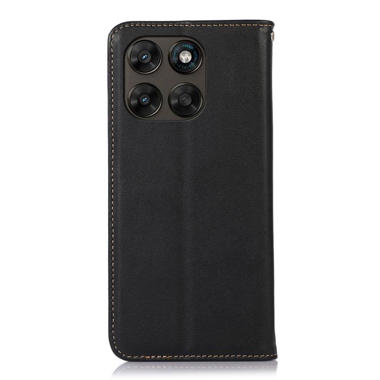 For Motorola Moto G77 5G / G67 5G KHAZNEH Nappa Top Layer Cowhide Leather Phone Case