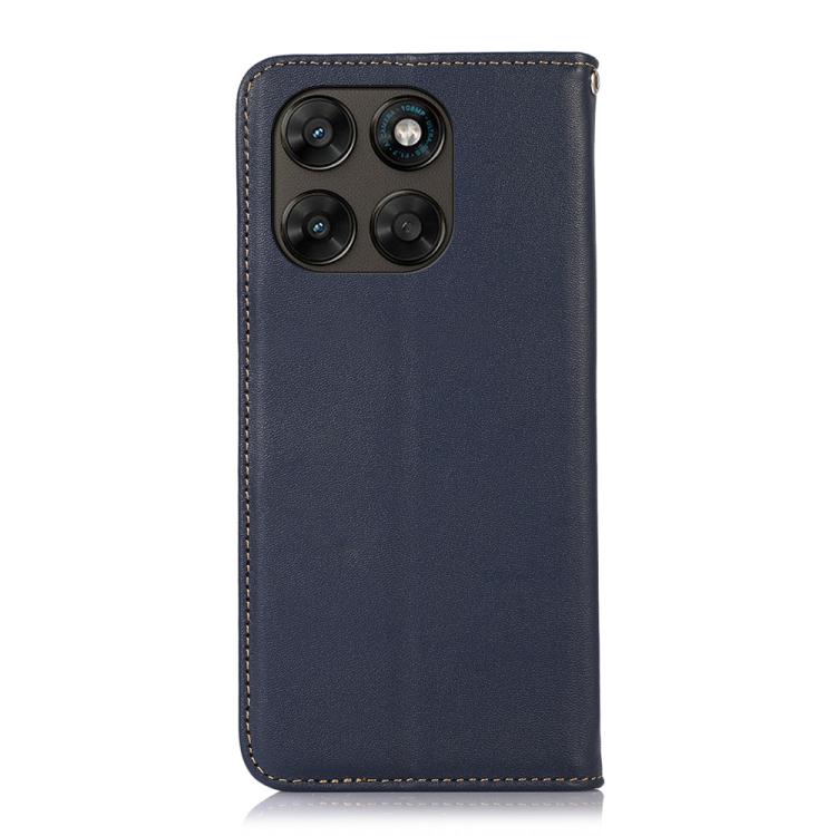 For Motorola Moto G77 5G / G67 5G KHAZNEH Nappa Top Layer Cowhide Leather Phone Case