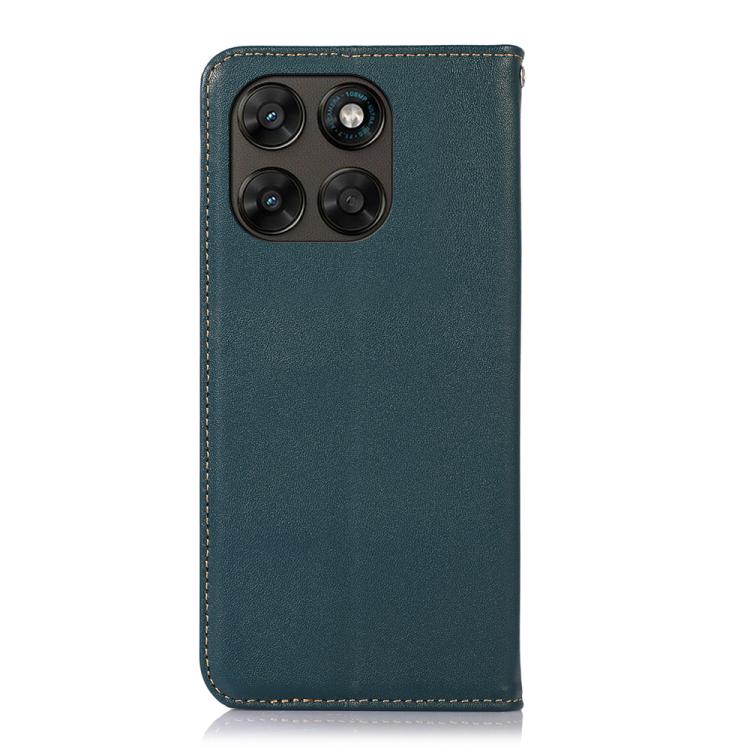 For Motorola Moto G77 5G / G67 5G KHAZNEH Nappa Top Layer Cowhide Leather Phone Case