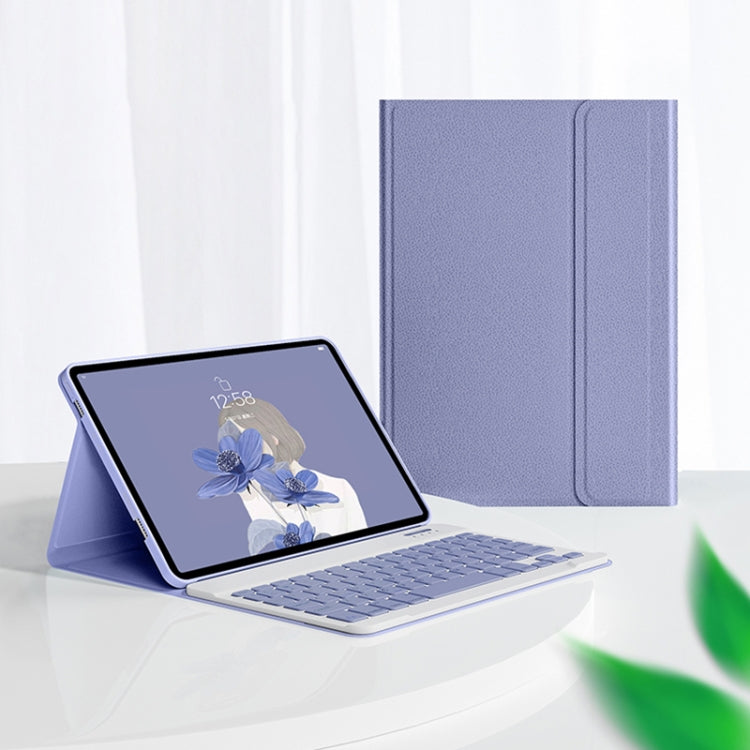 For Lenovo Tab M10 Plus 10.6 3rd Gen 2022 LX106 Square Keys Detachable Bluetooth Keyboard Leather Tablet Case