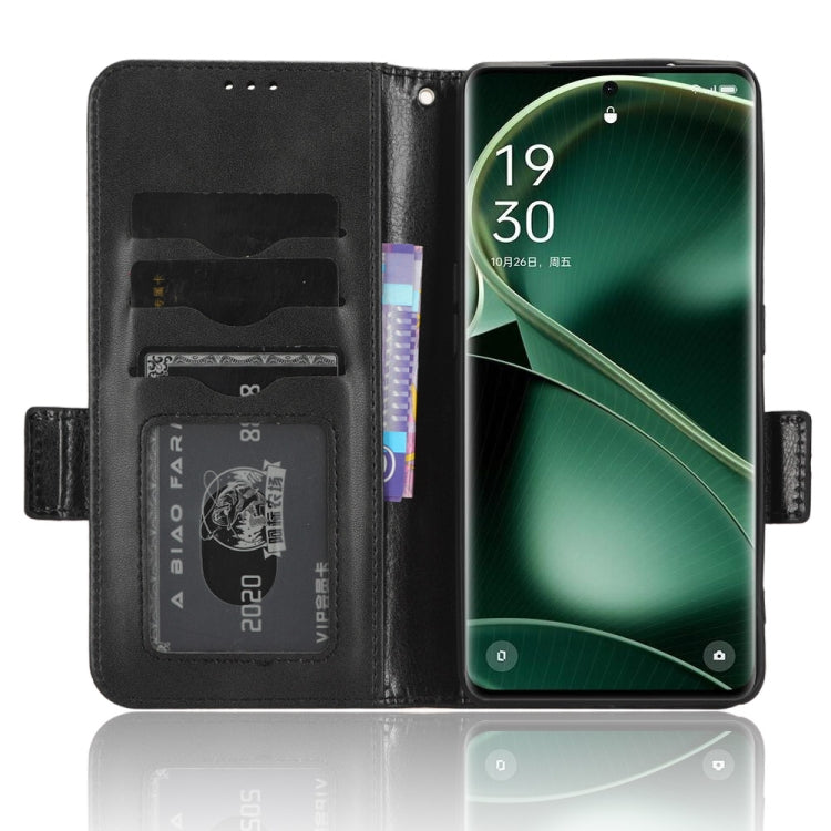 For OPPO Find X6 5G Symmetrical Triangle Leather Phone Case
