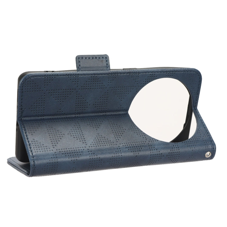 For OPPO Find X6 5G Symmetrical Triangle Leather Phone Case