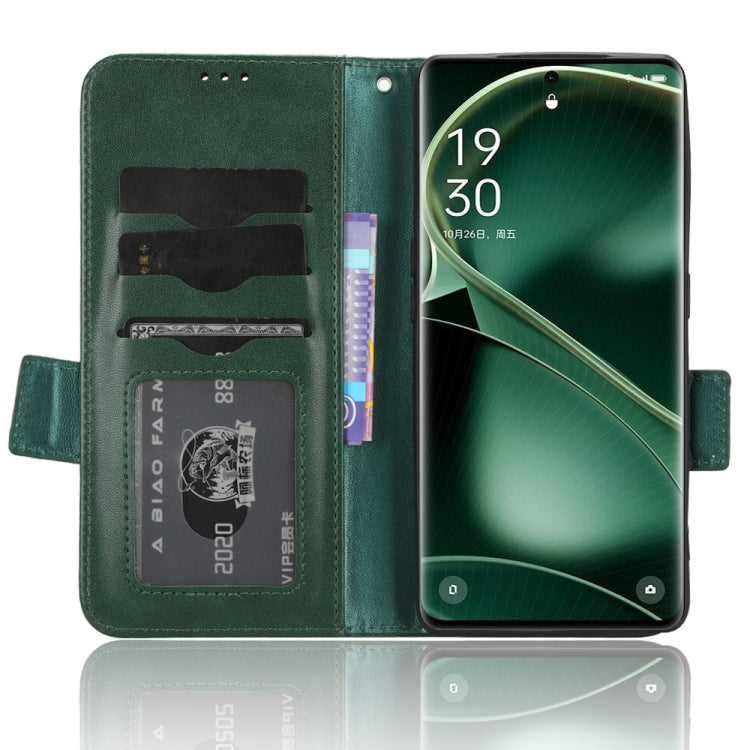 For OPPO Find X6 5G Symmetrical Triangle Leather Phone Case