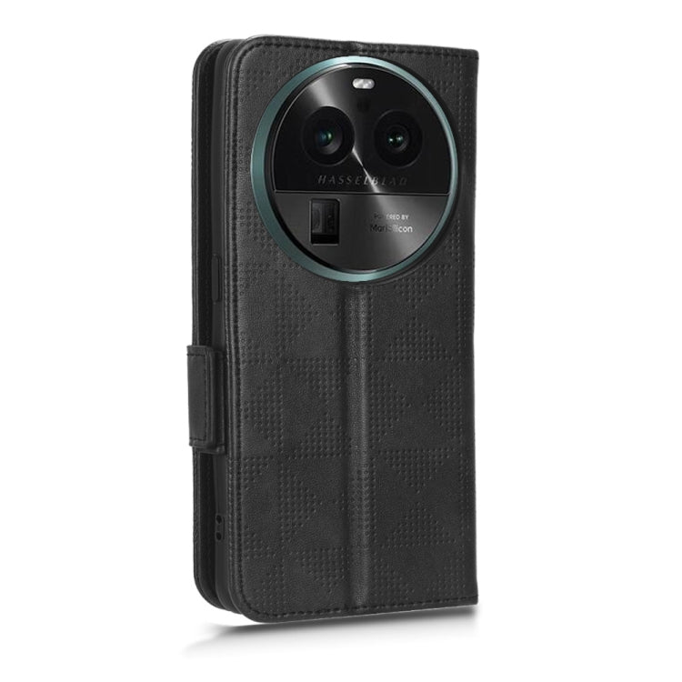 For OPPO Find X6 Pro 5G Symmetrical Triangle Leather Phone Case