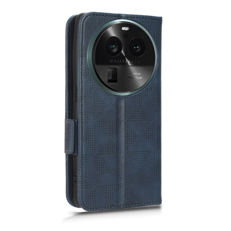 For OPPO Find X6 Pro 5G Symmetrical Triangle Leather Phone Case