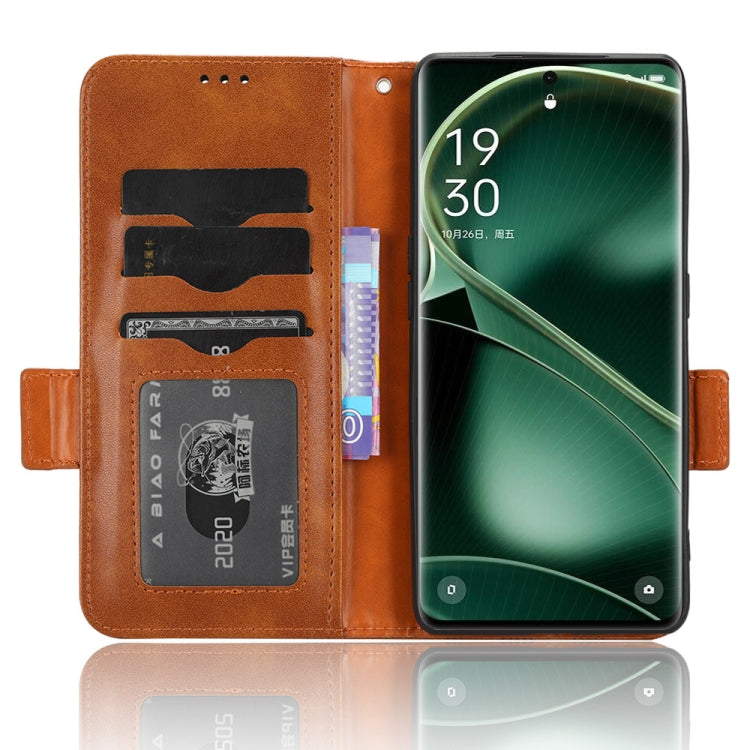 For OPPO Find X6 Pro 5G Symmetrical Triangle Leather Phone Case
