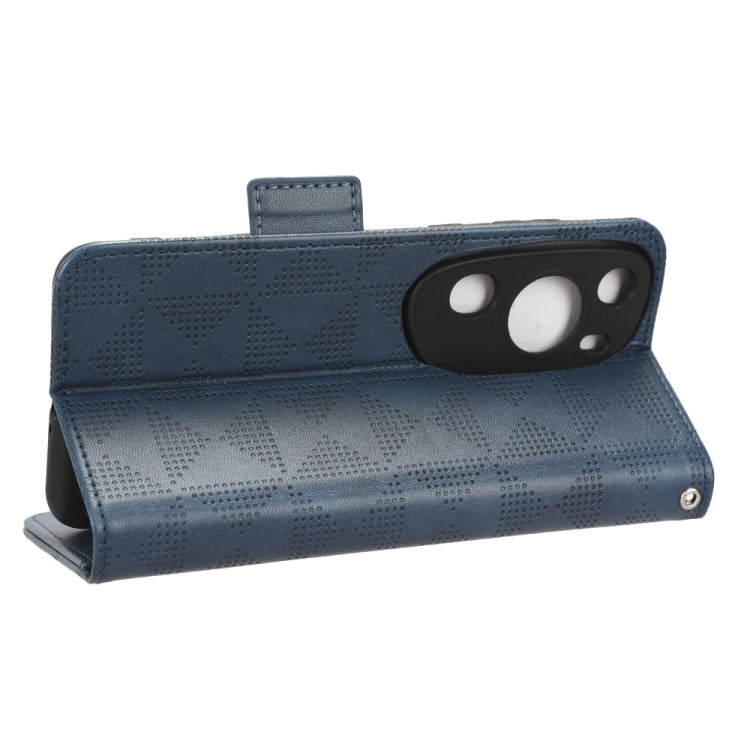 For Huawei P60 Art Symmetrical Triangle Leather Phone Case