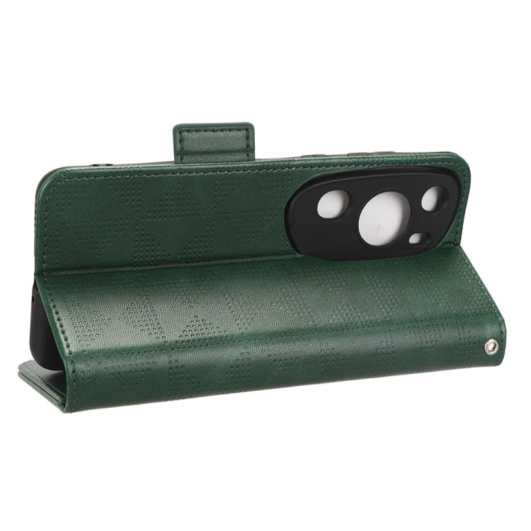 For Huawei P60 Art Symmetrical Triangle Leather Phone Case