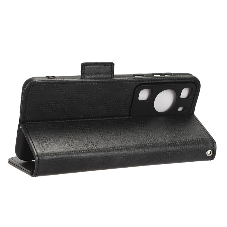 For Huawei P60 / P60 Pro Symmetrical Triangle Leather Phone Case