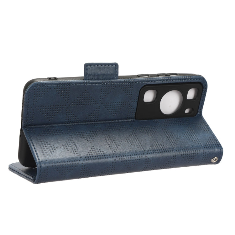 For Huawei P60 / P60 Pro Symmetrical Triangle Leather Phone Case