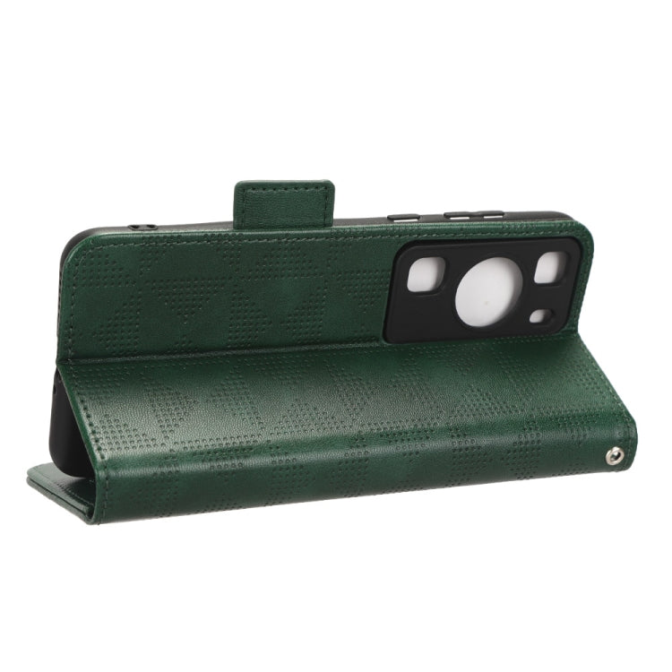 For Huawei P60 / P60 Pro Symmetrical Triangle Leather Phone Case