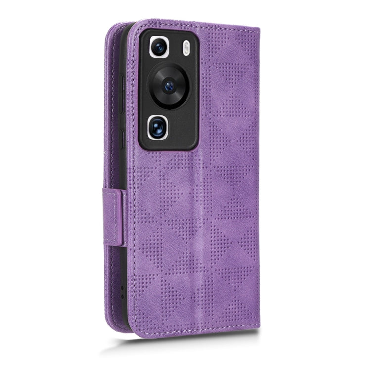 For Huawei P60 / P60 Pro Symmetrical Triangle Leather Phone Case