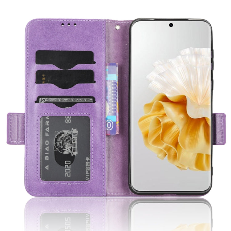 For Huawei P60 / P60 Pro Symmetrical Triangle Leather Phone Case