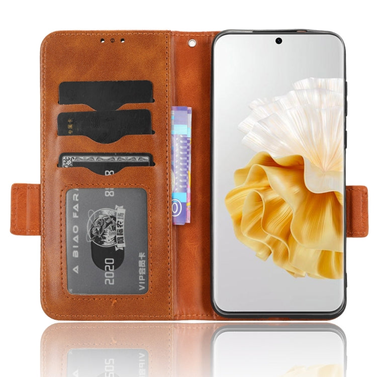 For Huawei P60 / P60 Pro Symmetrical Triangle Leather Phone Case