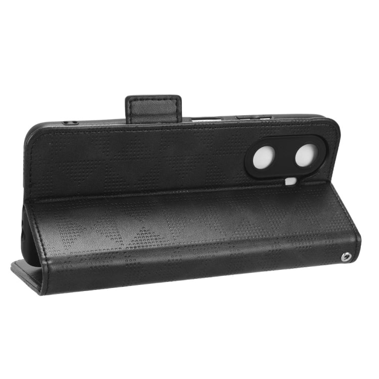 For Huawei Enjoy 60 4G Symmetrical Triangle Leather Phone Case