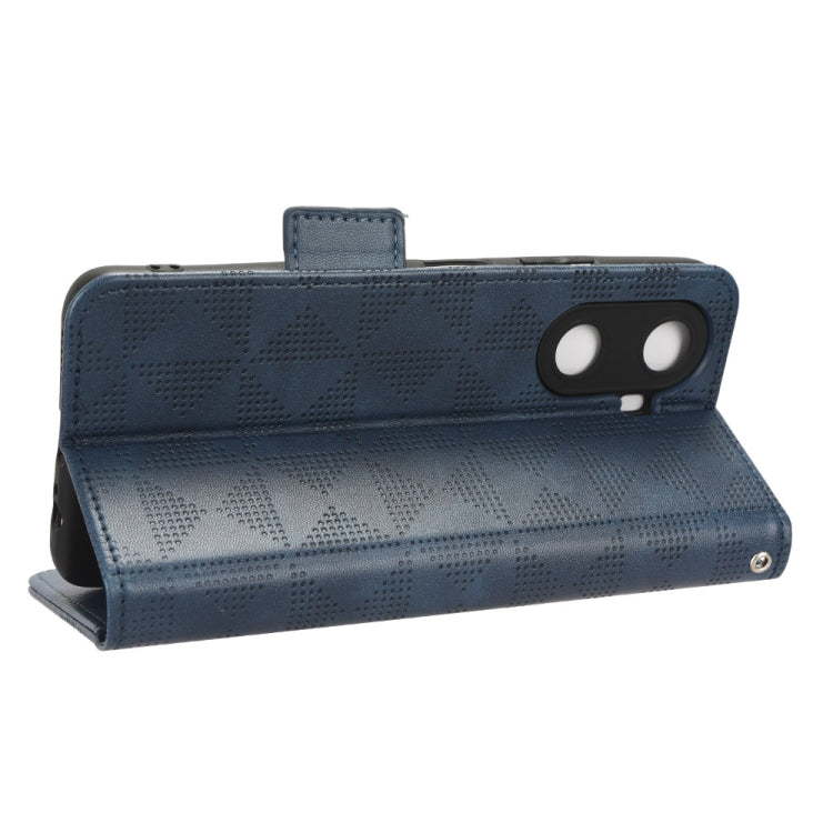 For Huawei Enjoy 60 4G Symmetrical Triangle Leather Phone Case