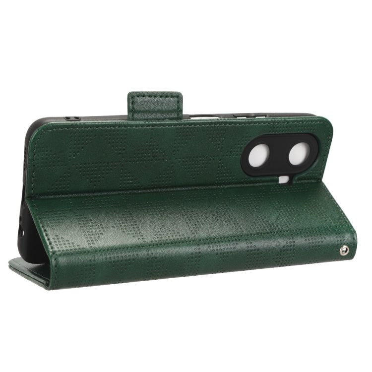 For Huawei Enjoy 60 4G Symmetrical Triangle Leather Phone Case