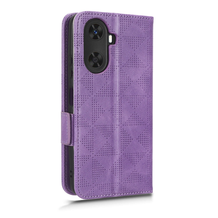 For Huawei Enjoy 60 4G Symmetrical Triangle Leather Phone Case