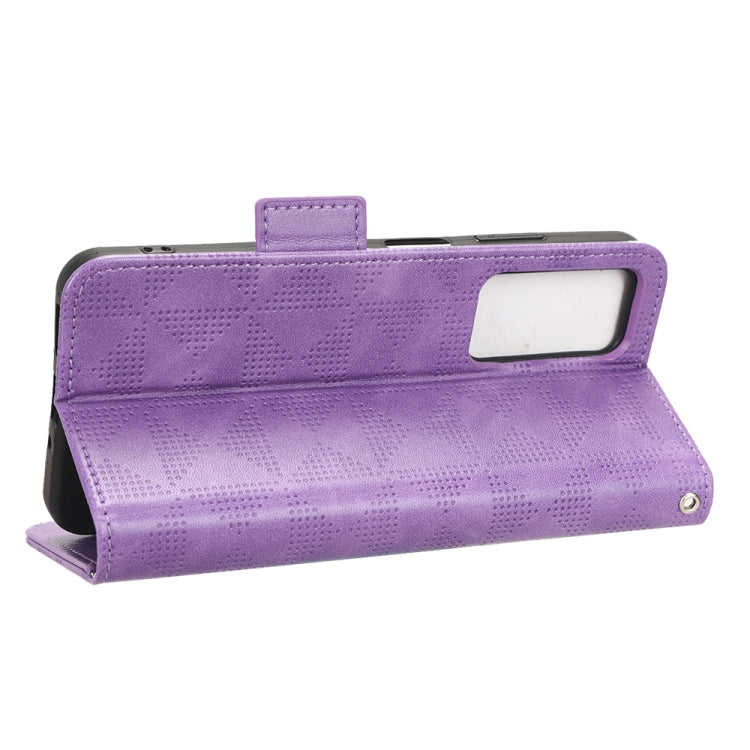 For Blackview A85 Symmetrical Triangle Leather Phone Case