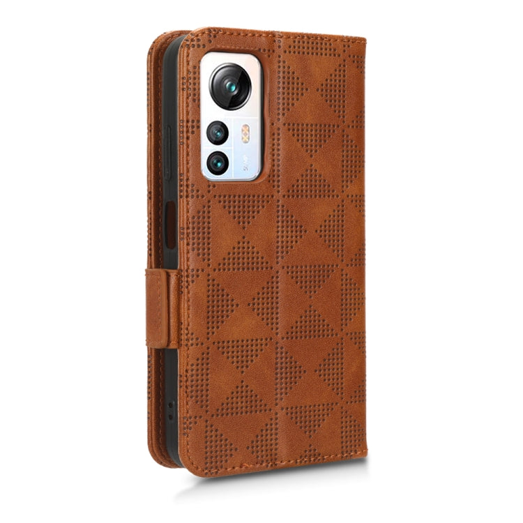 For Blackview A85 Symmetrical Triangle Leather Phone Case