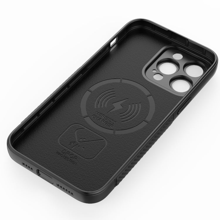 For iPhone 15 Pro Max Wavy Texture TPU Phone Case with Lens Film
