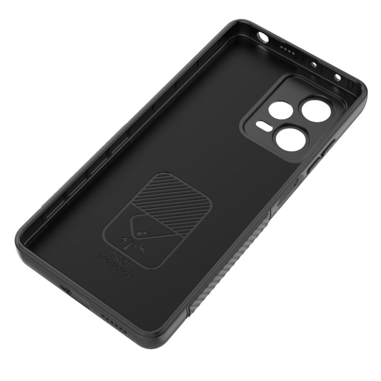 For Xiaomi Redmi Note 12 Pro+ Global Wavy Texture TPU Phone Case with Lens Film