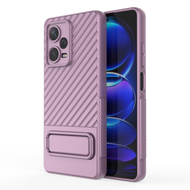 For Xiaomi Redmi Note 12 Pro+ Global Wavy Texture TPU Phone Case with Lens Film