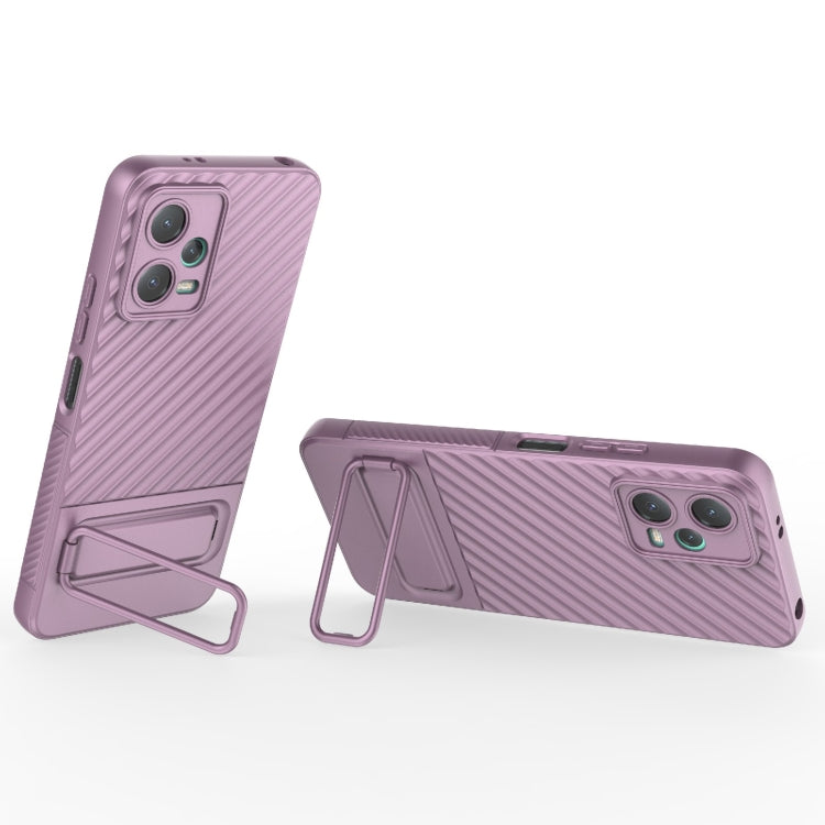 For Xiaomi Redmi Note 12 5G Global Wavy Texture TPU Phone Case with Lens Film