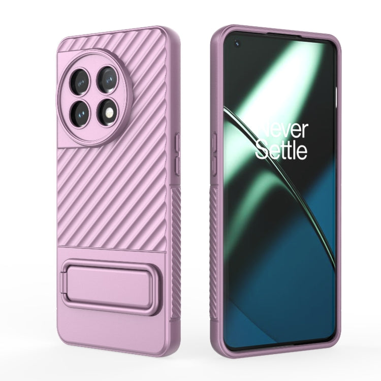 For OnePlus 11 5G Wavy Texture TPU Phone Case with Lens Film