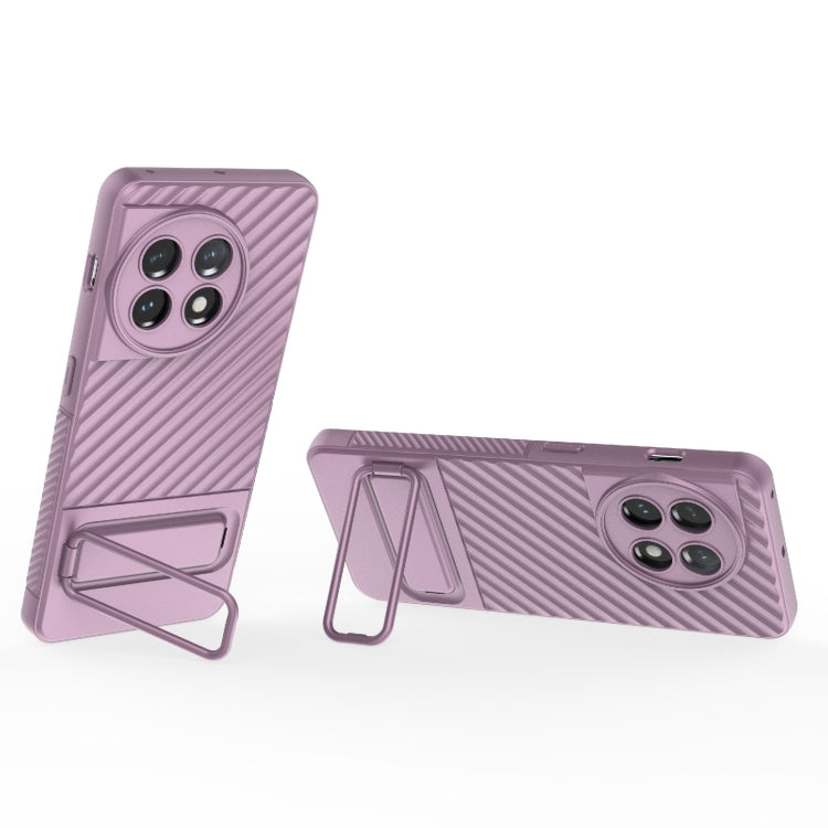 For OnePlus 11 5G Wavy Texture TPU Phone Case with Lens Film