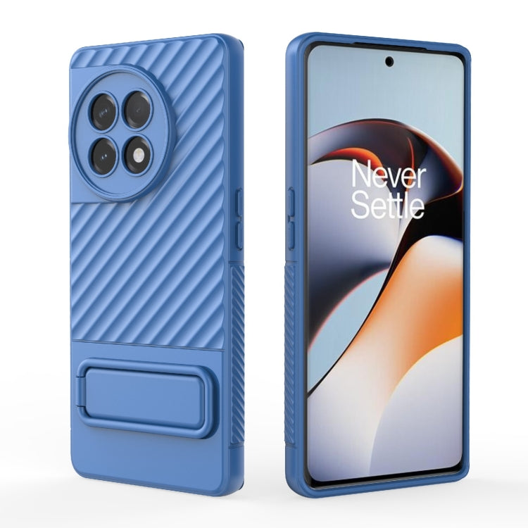 For OnePlus Ace 2 5G Wavy Texture TPU Phone Case with Lens Film