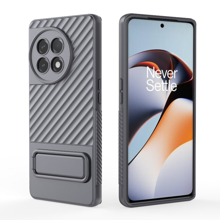 For OnePlus Ace 2 5G Wavy Texture TPU Phone Case with Lens Film