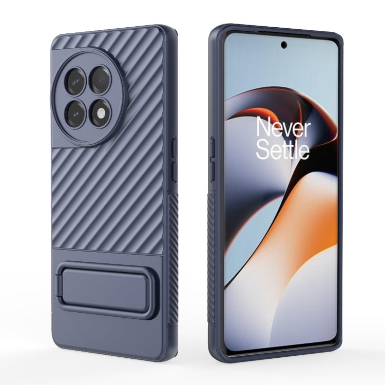 For OnePlus Ace 2 5G Wavy Texture TPU Phone Case with Lens Film